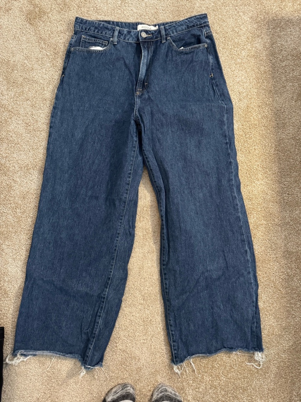 Women’s Dark Blue Relaxed Straight Jeans